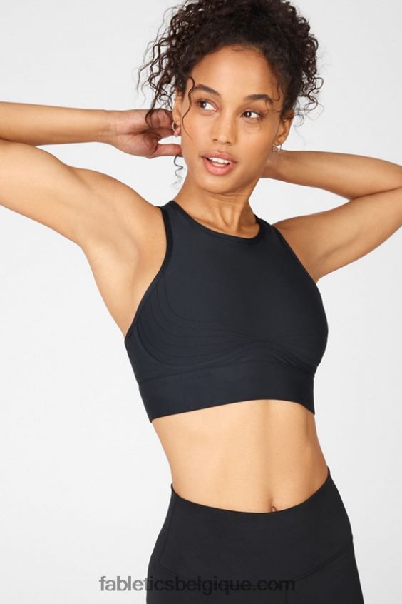 soutien-gorge de sport à impact moyen blare ii femmes Fabletics 404P0T1904 noir