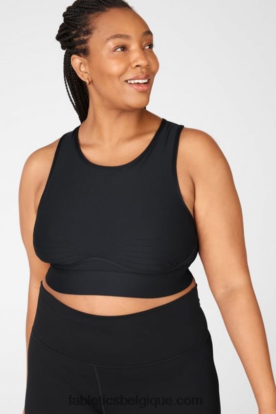 soutien-gorge de sport à impact moyen blare ii femmes Fabletics 404P0T1905 noir