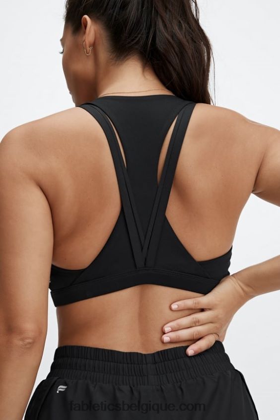 soutien-gorge de sport à impact moyen boost 123 femmes Fabletics 404P0T1796 noir