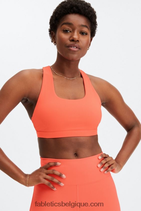 soutien-gorge de sport à impact moyen boost 123 femmes Fabletics 404P0T1798 gris atomique/carrière