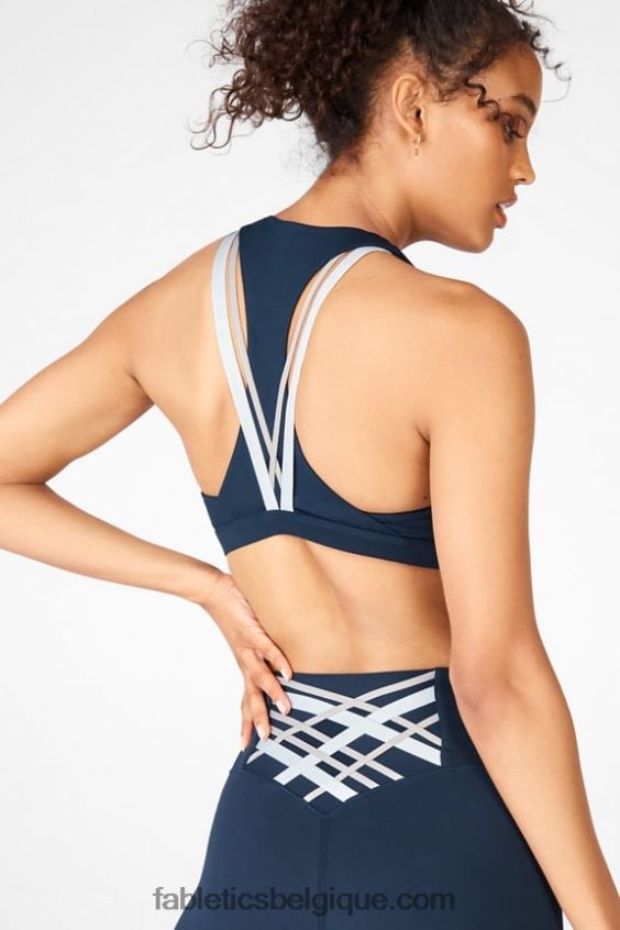 soutien-gorge de sport à impact moyen boost 126 femmes Fabletics 404P0T1812 tonnerre/multiple