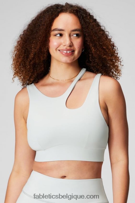 soutien-gorge de sport à impact moyen callie femmes Fabletics 404P0T1735 gris menthe