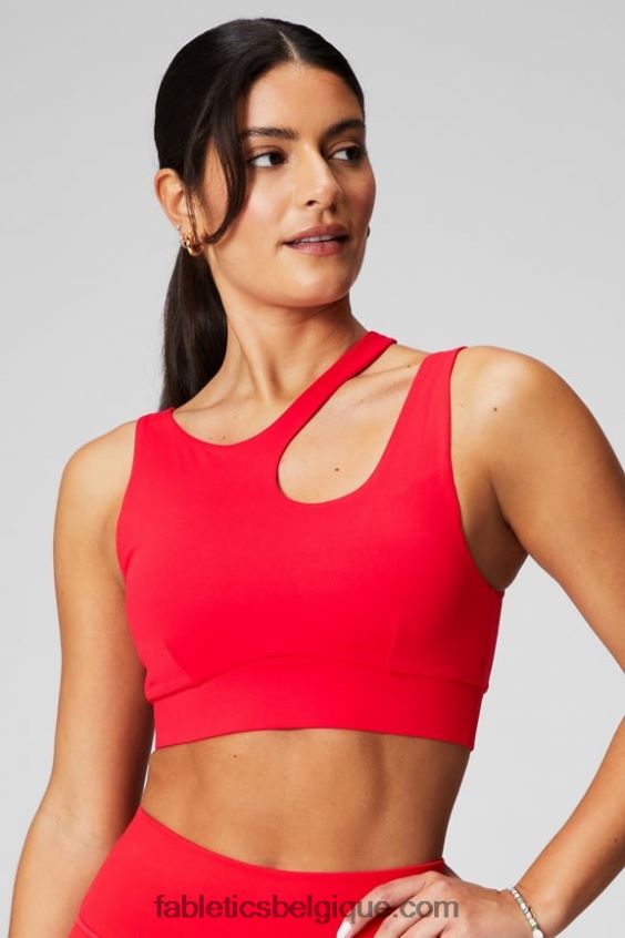 soutien-gorge de sport à impact moyen callie femmes Fabletics 404P0T1736 cerise classique
