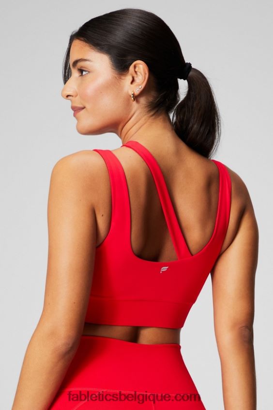 soutien-gorge de sport à impact moyen callie femmes Fabletics 404P0T1736 cerise classique