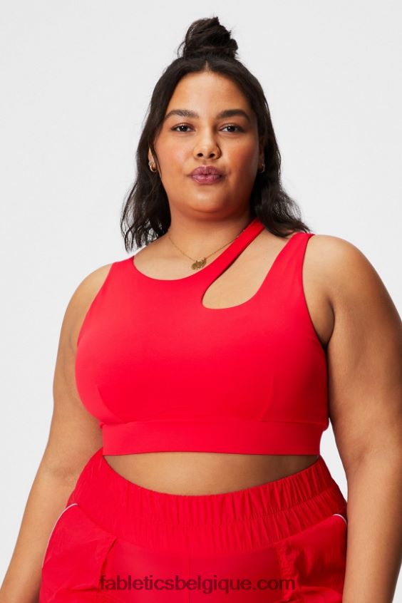 soutien-gorge de sport à impact moyen callie femmes Fabletics 404P0T1737 cerise classique