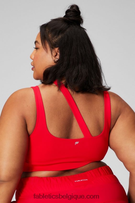 soutien-gorge de sport à impact moyen callie femmes Fabletics 404P0T1737 cerise classique