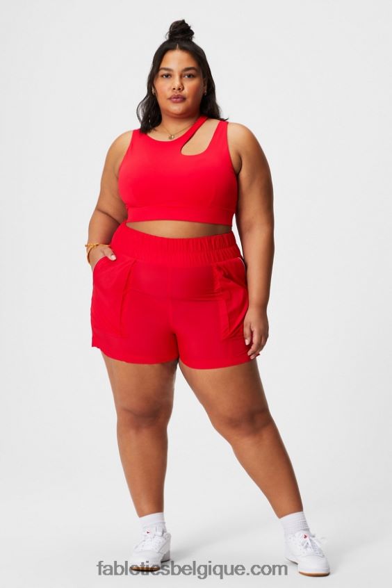 soutien-gorge de sport à impact moyen callie femmes Fabletics 404P0T1737 cerise classique