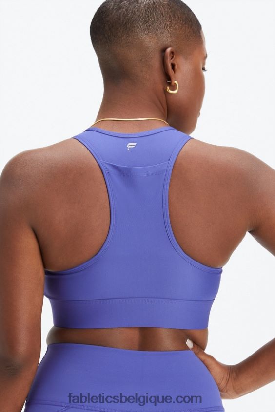 soutien-gorge de sport à impact moyen en déplacement 114 femmes Fabletics 404P0T1750 indigo