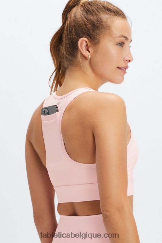 soutien-gorge de sport à impact moyen en déplacement 115 femmes Fabletics 404P0T1758 orchidée rose