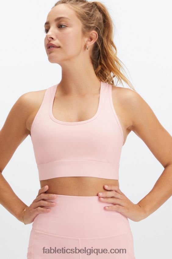soutien-gorge de sport à impact moyen en déplacement 115 femmes Fabletics 404P0T1758 orchidée rose