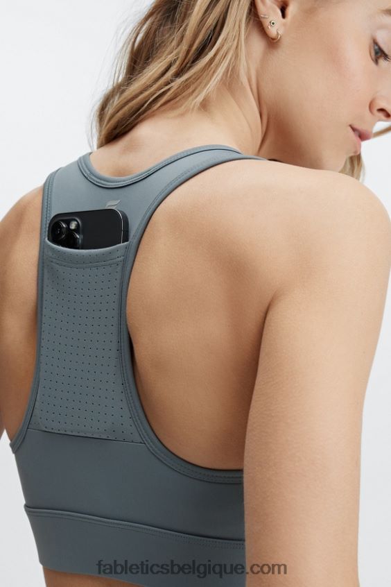 soutien-gorge de sport à impact moyen en déplacement 116 femmes Fabletics 404P0T1761 nuage d\'orage