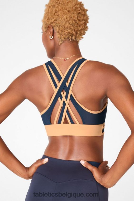 soutien-gorge de sport à impact moyen faye femmes Fabletics 404P0T1913 driftscape / tonnerre
