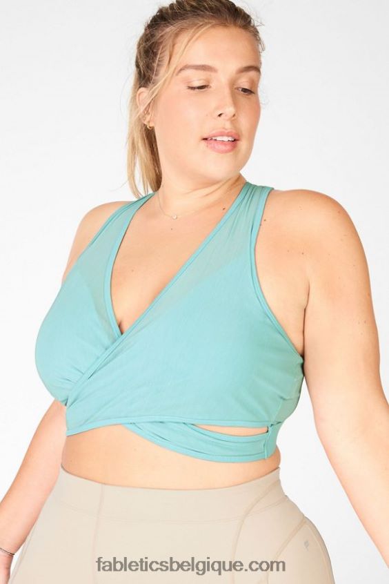 soutien-gorge de sport à impact moyen faye femmes Fabletics 404P0T1915 verseau