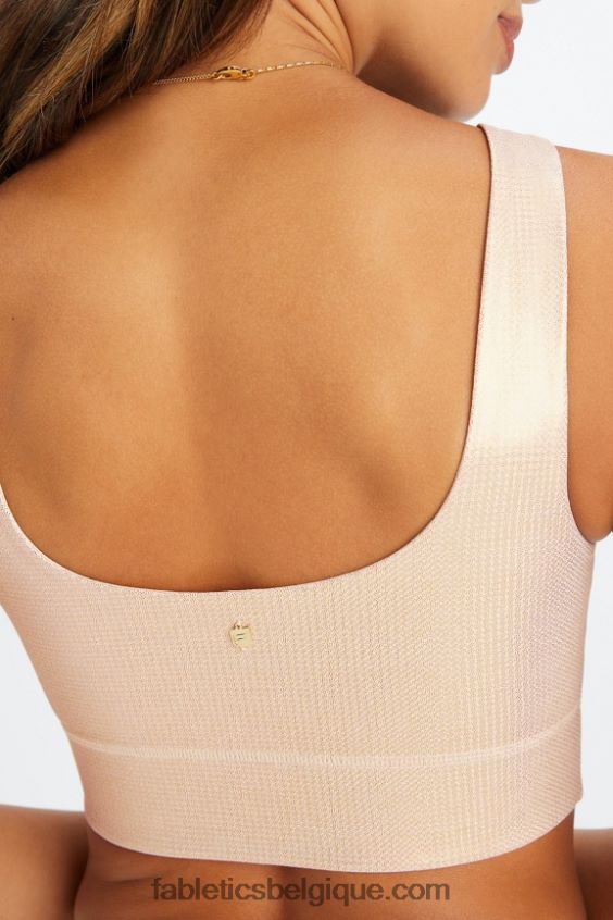 soutien-gorge de sport à impact moyen harlyn femmes Fabletics 404P0T1846 hologramme d\'or