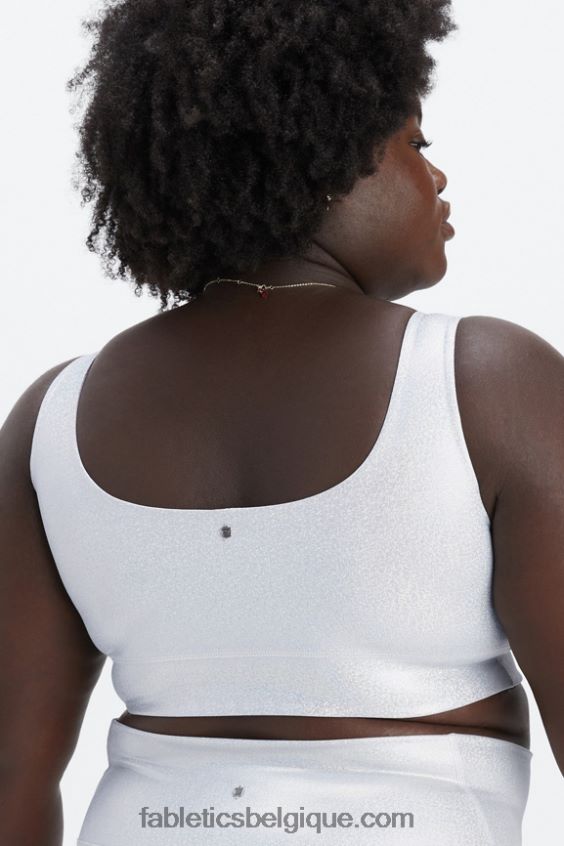 soutien-gorge de sport à impact moyen harlyn femmes Fabletics 404P0T1848 hologramme de paillettes