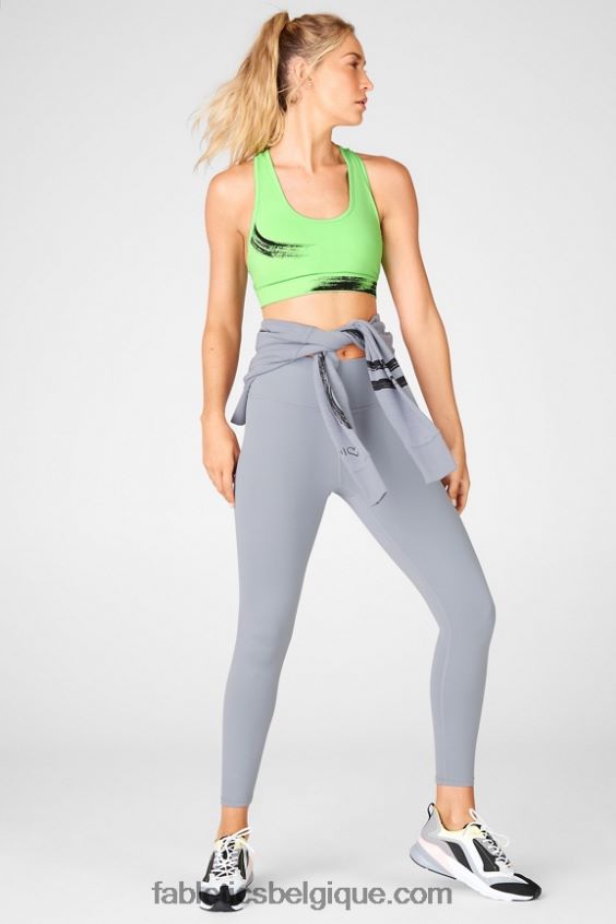 soutien-gorge de sport à impact moyen imprimé sauge femmes Fabletics 404P0T1941 perruche/coup de pinceau