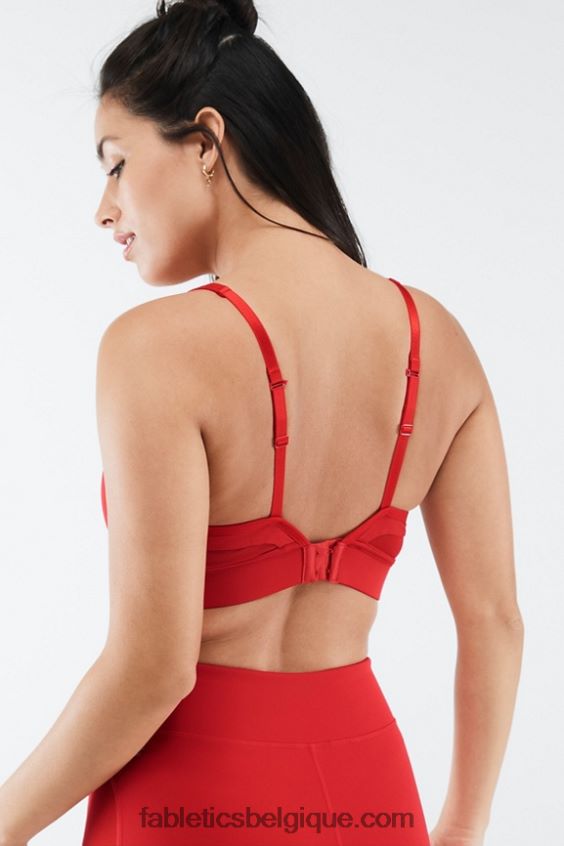 soutien-gorge de sport à impact moyen khloe femmes Fabletics 404P0T1893 pomme rouge