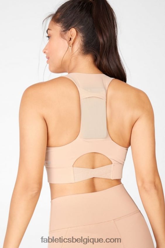 soutien-gorge de sport à impact moyen midi on-the-go 131 femmes Fabletics 404P0T1841 café olé
