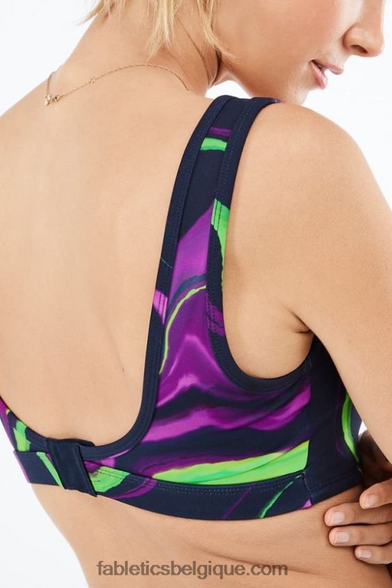 soutien-gorge de sport à impact moyen rivka femmes Fabletics 404P0T1891 vague de brume