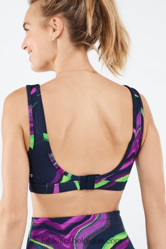 soutien-gorge de sport à impact moyen rivka femmes Fabletics 404P0T1891 vague de brume