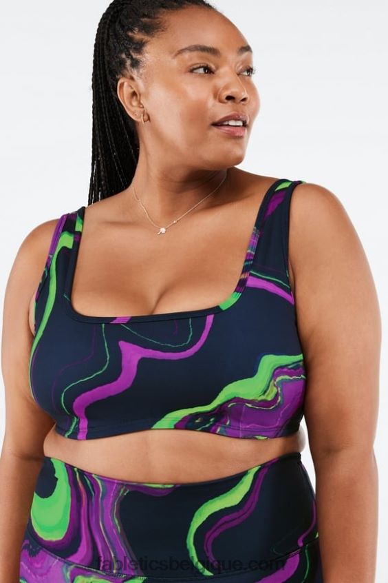 soutien-gorge de sport à impact moyen rivka femmes Fabletics 404P0T1892 vague de brume