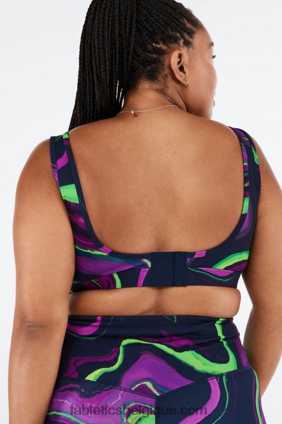 soutien-gorge de sport à impact moyen rivka femmes Fabletics 404P0T1892 vague de brume