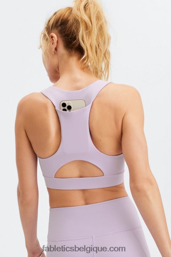 soutien-gorge de sport mi-long à impact moyen 129 femmes Fabletics 404P0T1833 iris brumeux