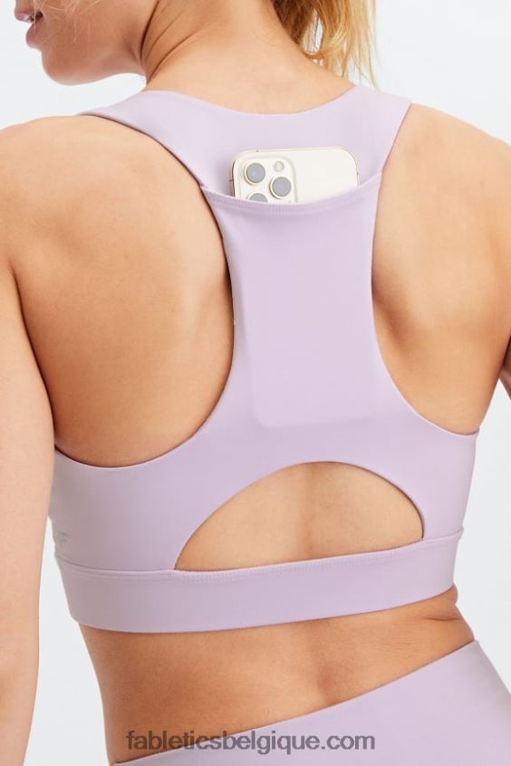 soutien-gorge de sport mi-long à impact moyen 129 femmes Fabletics 404P0T1833 iris brumeux