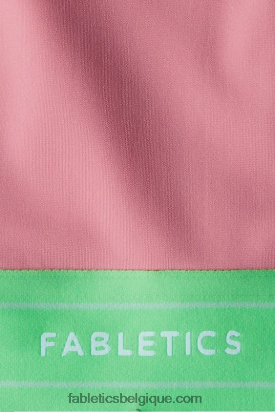 soutien-gorge de sport passepoilé impact moyen femmes Fabletics 404P0T1815 fard à joues/lime sucrée