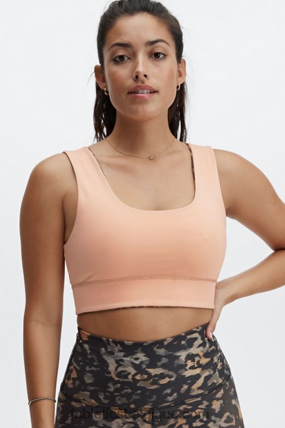 soutien-gorge de sport réversible à impact moyen harlow femmes Fabletics 404P0T1866 camouflage sauvage/gaia