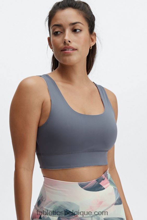 soutien-gorge de sport réversible à impact moyen harlow femmes Fabletics 404P0T1867 paysage de rêve/nuage de pluie