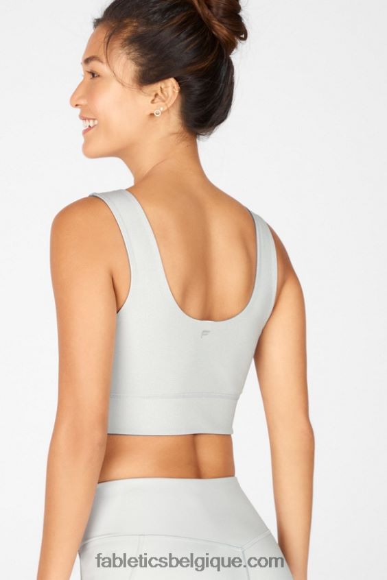 soutien-gorge de sport réversible à impact moyen harlow femmes Fabletics 404P0T1870 nuage de pluie/gris arctique
