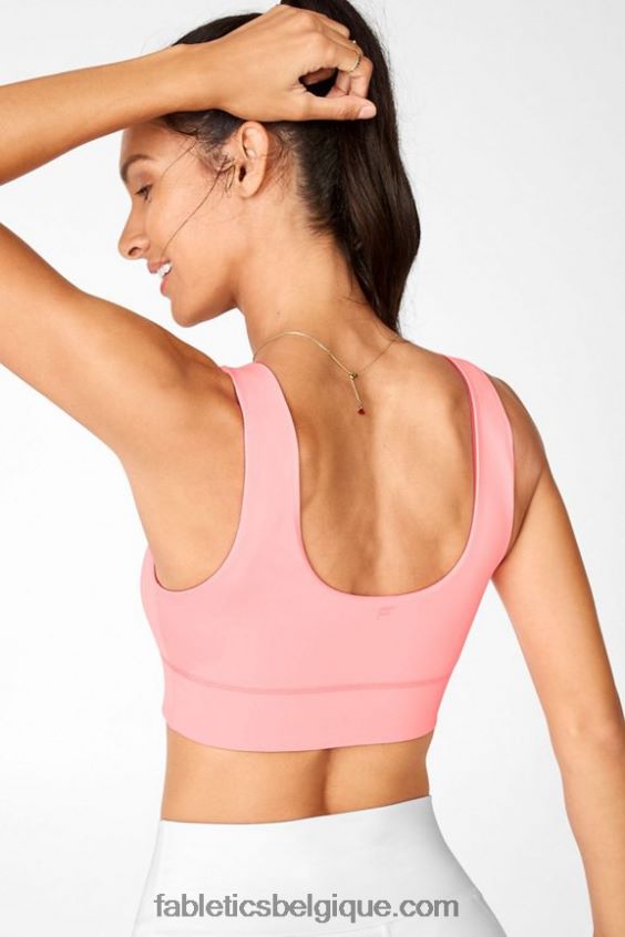 soutien-gorge de sport réversible à impact moyen harlow femmes Fabletics 404P0T1875 sorbet/baja