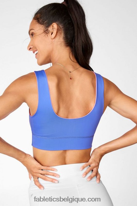soutien-gorge de sport réversible à impact moyen harlow femmes Fabletics 404P0T1875 sorbet/baja