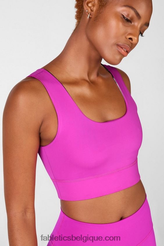 soutien-gorge de sport réversible à impact moyen harlow femmes Fabletics 404P0T1878 fiesta/statique