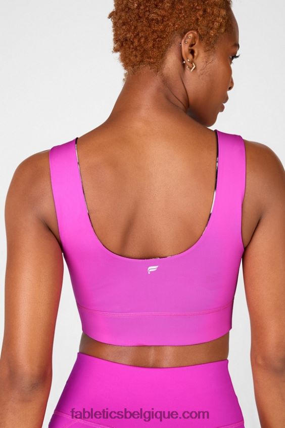 soutien-gorge de sport réversible à impact moyen harlow femmes Fabletics 404P0T1878 fiesta/statique