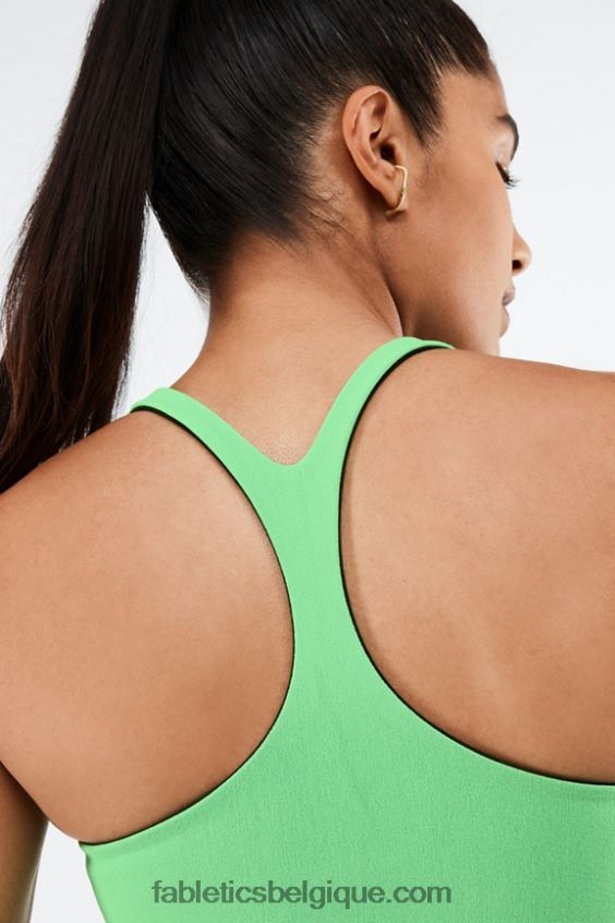 soutien-gorge de sport réversible simone sculptknit femmes Fabletics 404P0T1863 noir/feuille de printemps