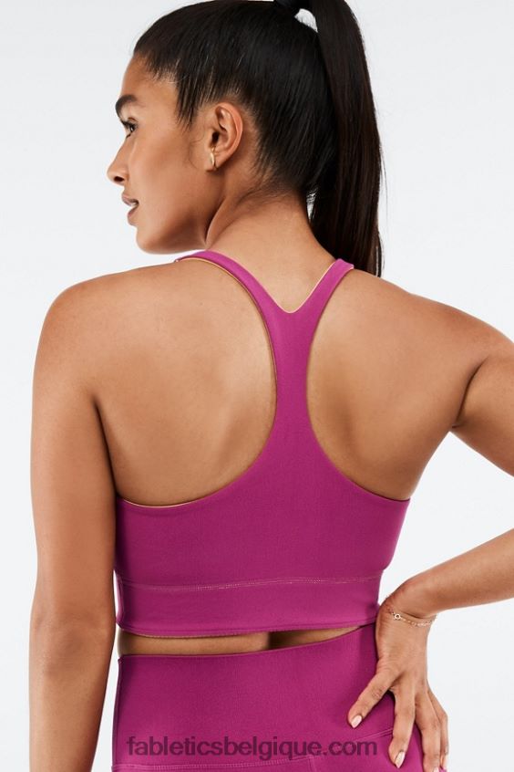 soutien-gorge de sport réversible simone sculptknit femmes Fabletics 404P0T1864 tournesol/très baie