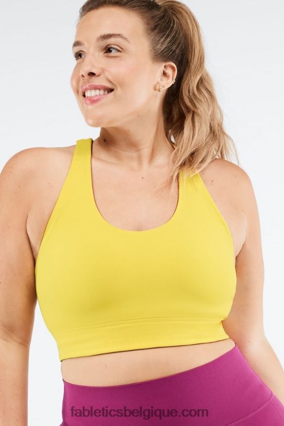 soutien-gorge de sport réversible simone sculptknit femmes Fabletics 404P0T1865 tournesol/très baie