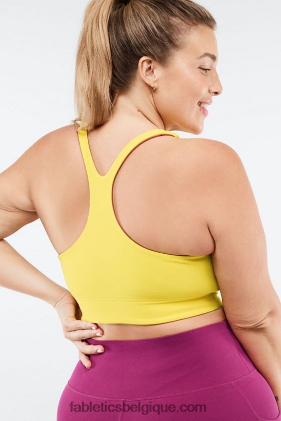 soutien-gorge de sport réversible simone sculptknit femmes Fabletics 404P0T1865 tournesol/très baie