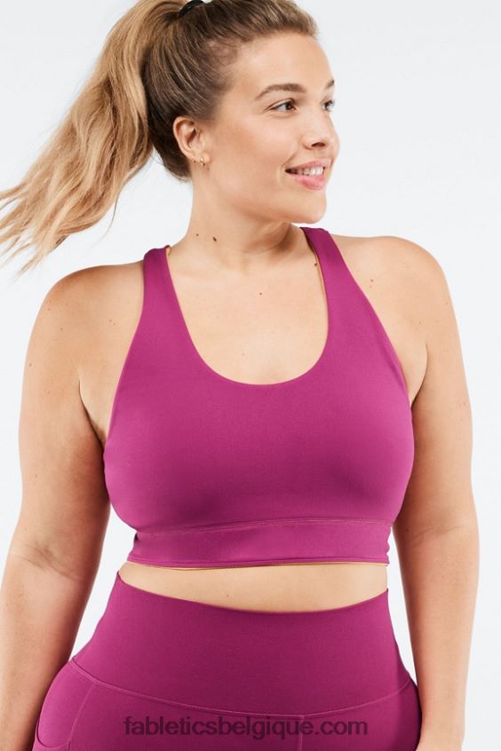 soutien-gorge de sport réversible simone sculptknit femmes Fabletics 404P0T1865 tournesol/très baie
