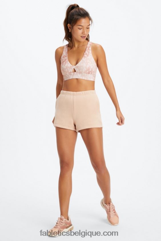 soutien-gorge de sport twist oasis 108 femmes Fabletics 404P0T1718 sable tacheté