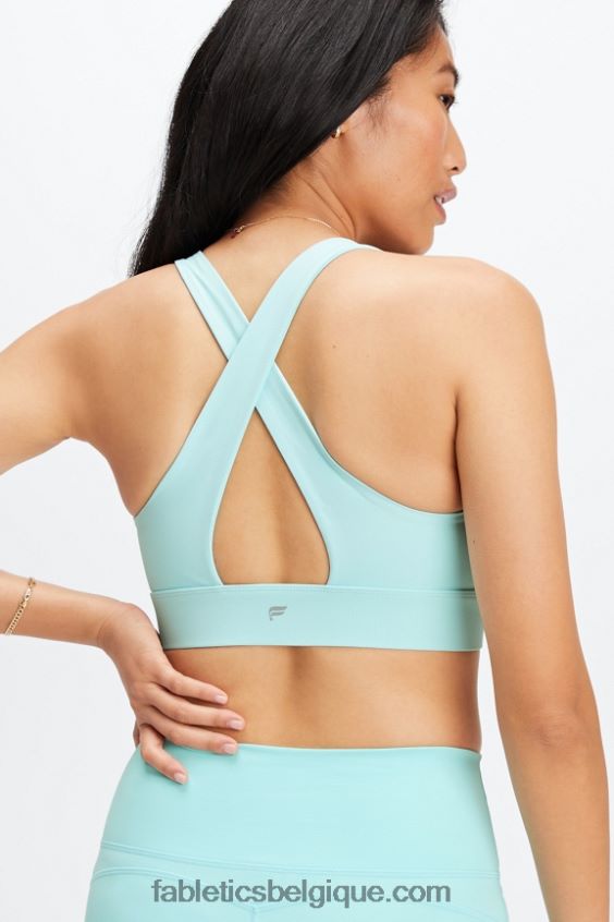 soutien-gorge de sport twist oasis 108 femmes Fabletics 404P0T1719 vague de cristal