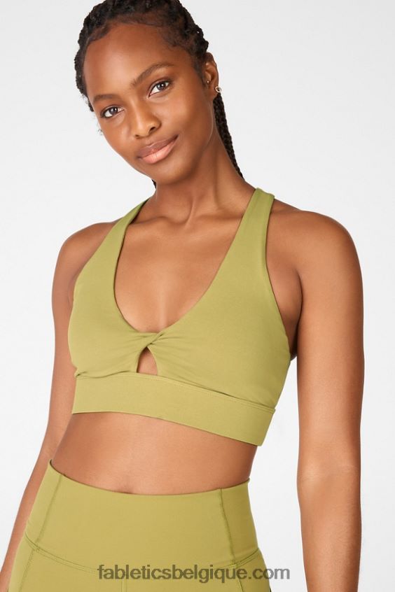 soutien-gorge de sport twist oasis 111 femmes Fabletics 404P0T1734 thym