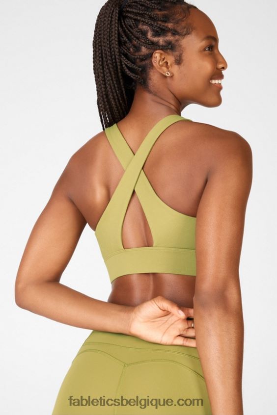 soutien-gorge de sport twist oasis 111 femmes Fabletics 404P0T1734 thym