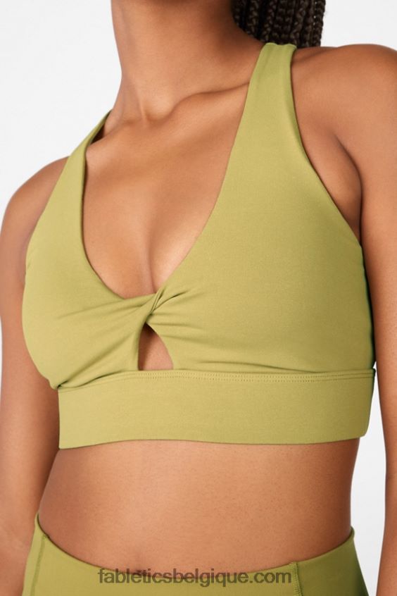 soutien-gorge de sport twist oasis 111 femmes Fabletics 404P0T1734 thym