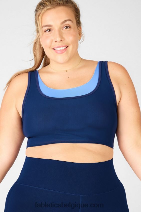 soutien-gorge double couche femmes Fabletics 404P0T1924 marine/marine