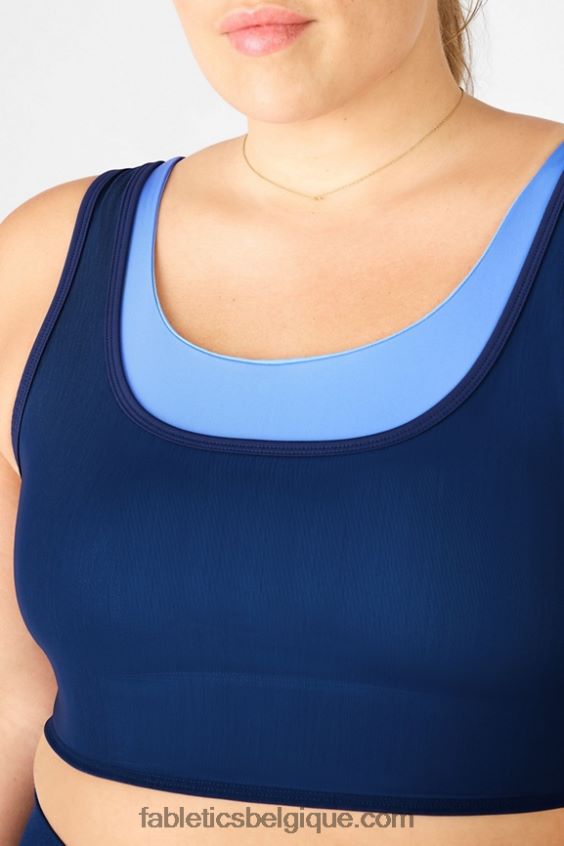 soutien-gorge double couche femmes Fabletics 404P0T1924 marine/marine