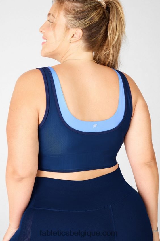 soutien-gorge double couche femmes Fabletics 404P0T1924 marine/marine