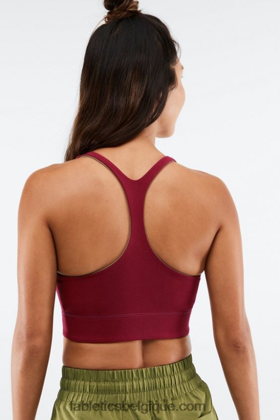 soutien-gorge mi-long réversible simone sculptknit femmes Fabletics 404P0T1862 brique/olive fanée